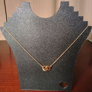 Coach Interlocking Necklace and Hoop Earrings